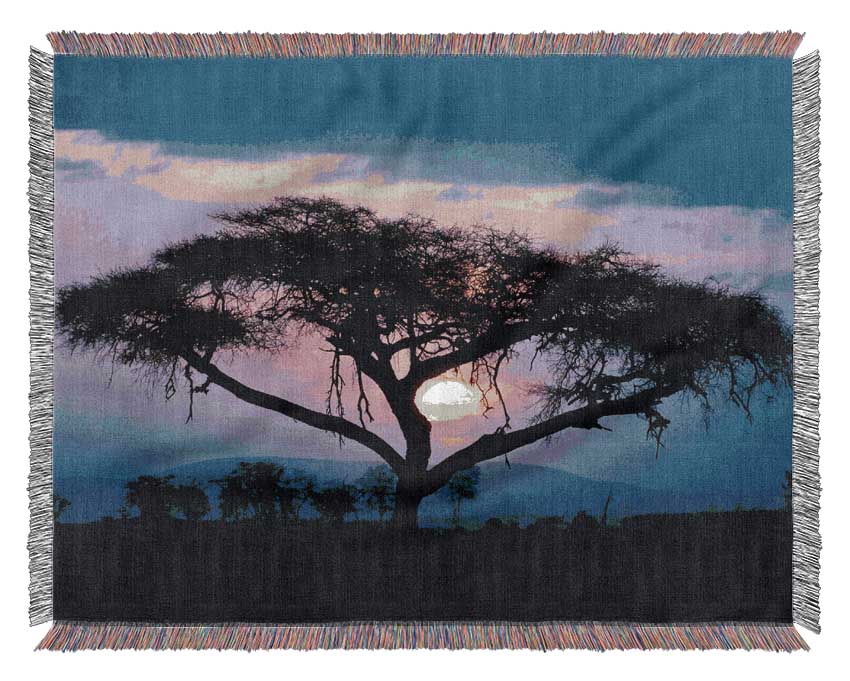 East African Sunset Woven Blanket