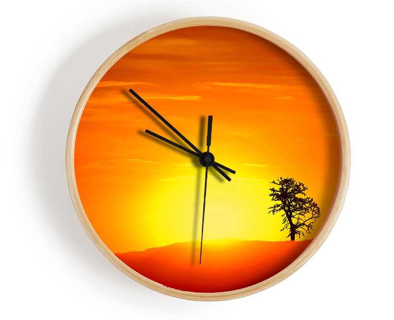 As The Sun Sets Clock - Wallart-Direct UK