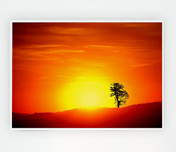 As The Sun Sets Print Poster Wall Art