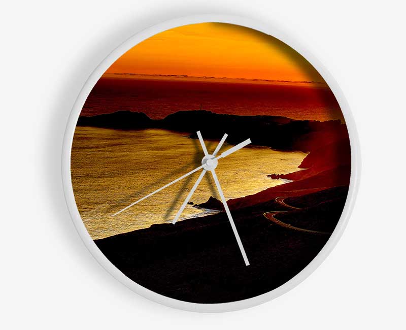 San Francisco Sunset Clock - Wallart-Direct UK