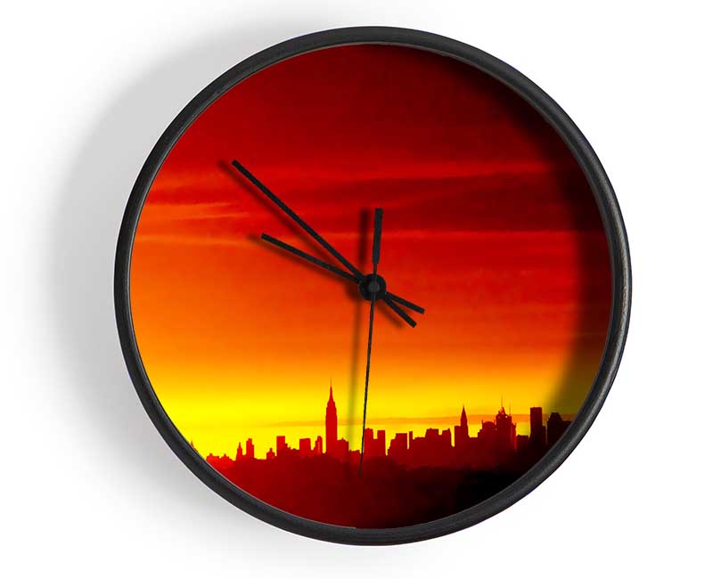 Manhattan Ny Clock - Wallart-Direct UK