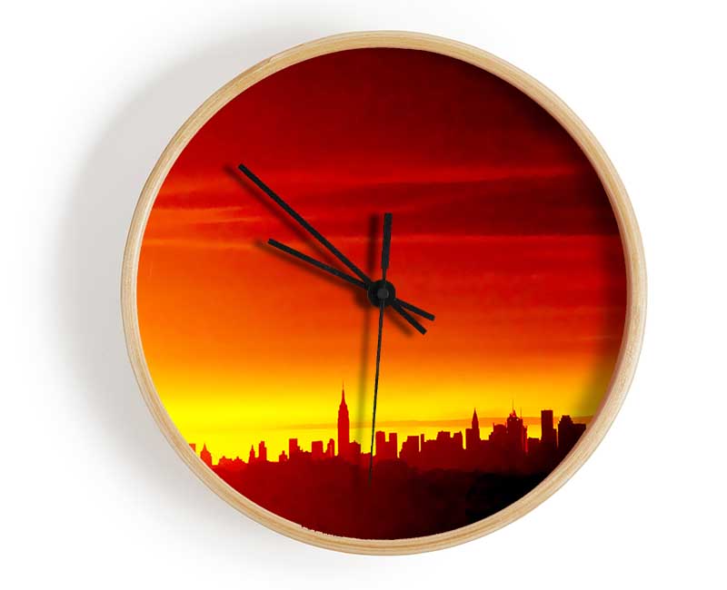 Manhattan Ny Clock - Wallart-Direct UK