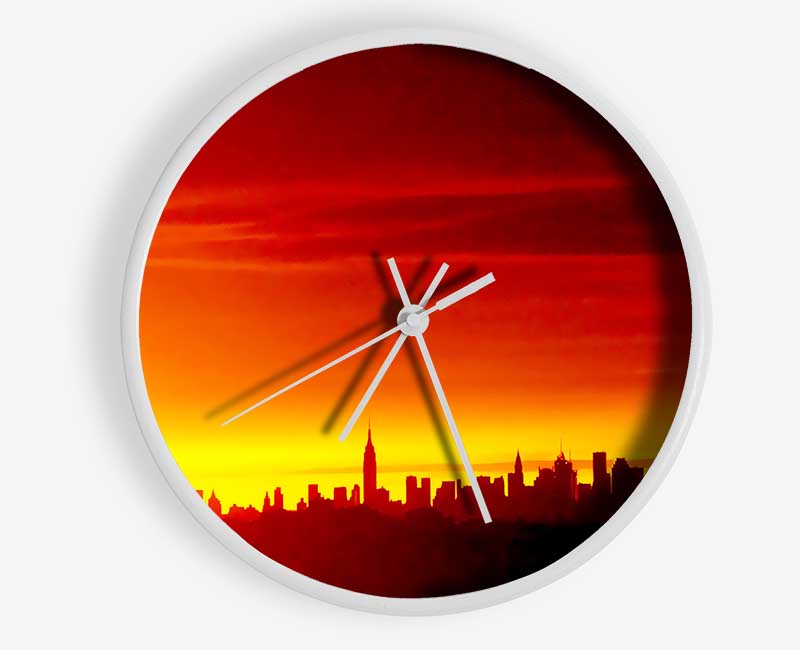 Manhattan Ny Clock - Wallart-Direct UK