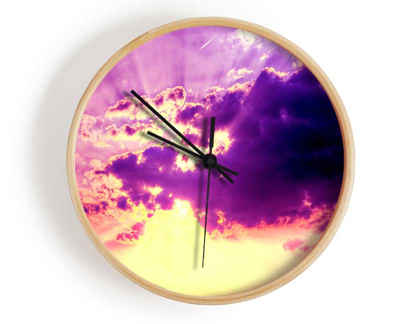 Sunburst Clock - Wallart-Direct UK