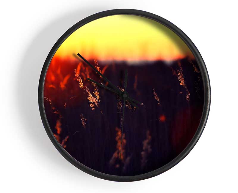 Hot Sunset Clock - Wallart-Direct UK