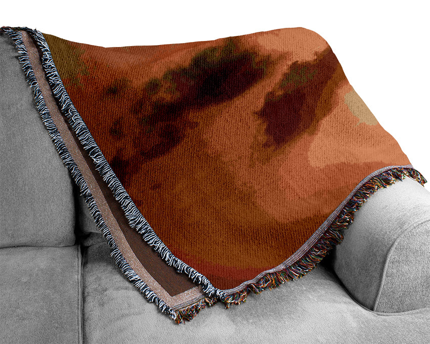 Warm Sunset Woven Blanket