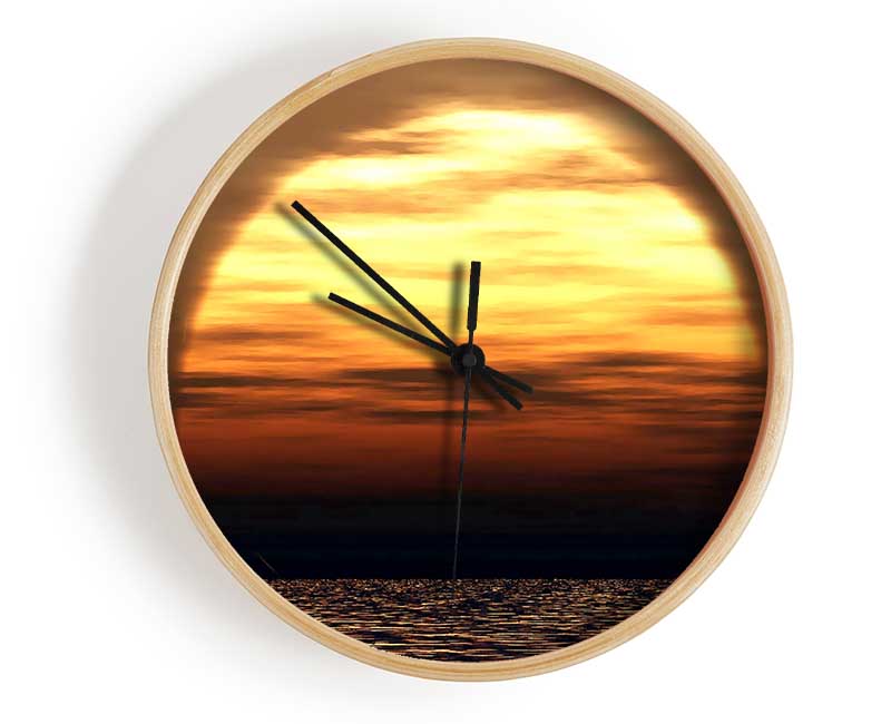 Huge Ocean Sun God Clock - Wallart-Direct UK