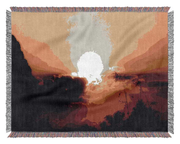 Sunset Clouds Woven Blanket