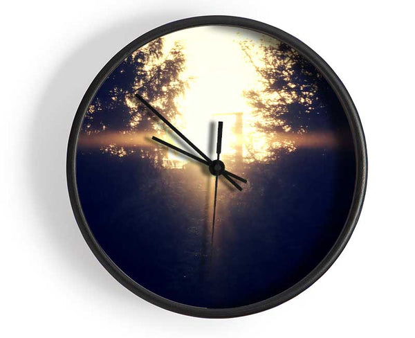 Sun Blaze Clock - Wallart-Direct UK