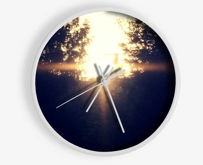 Sun Blaze Clock - Wallart-Direct UK