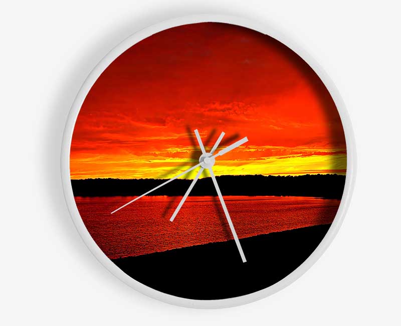 Rouge Clock - Wallart-Direct UK