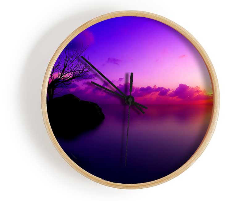 Sun Set Maldives Clock - Wallart-Direct UK