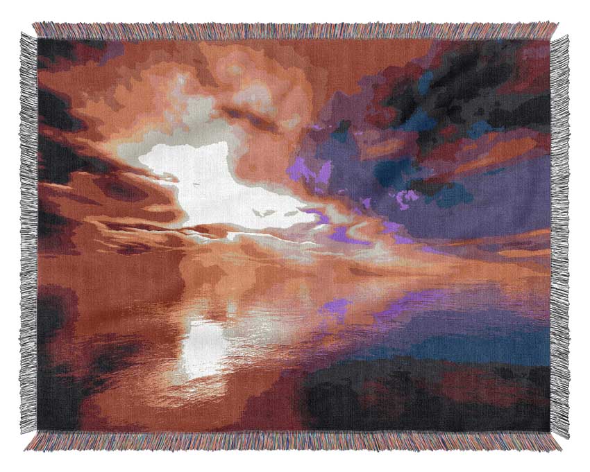 Magical Ocean Cloud Formation Woven Blanket