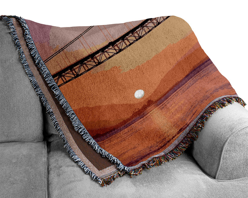 Sunset Bridge Woven Blanket