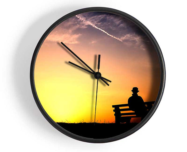 Pleasant Sunset Clock - Wallart-Direct UK