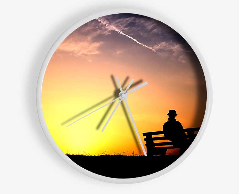 Pleasant Sunset Clock - Wallart-Direct UK