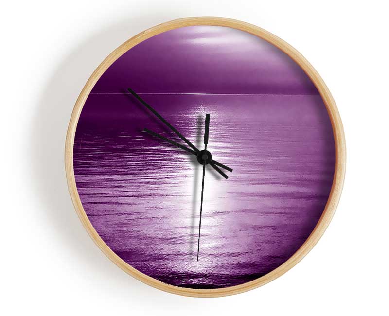 Serenity Mauve Clock - Wallart-Direct UK