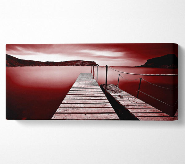 Red Abstract Pier