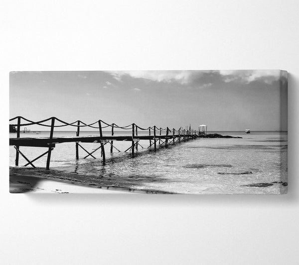 White Sand Pier B n W