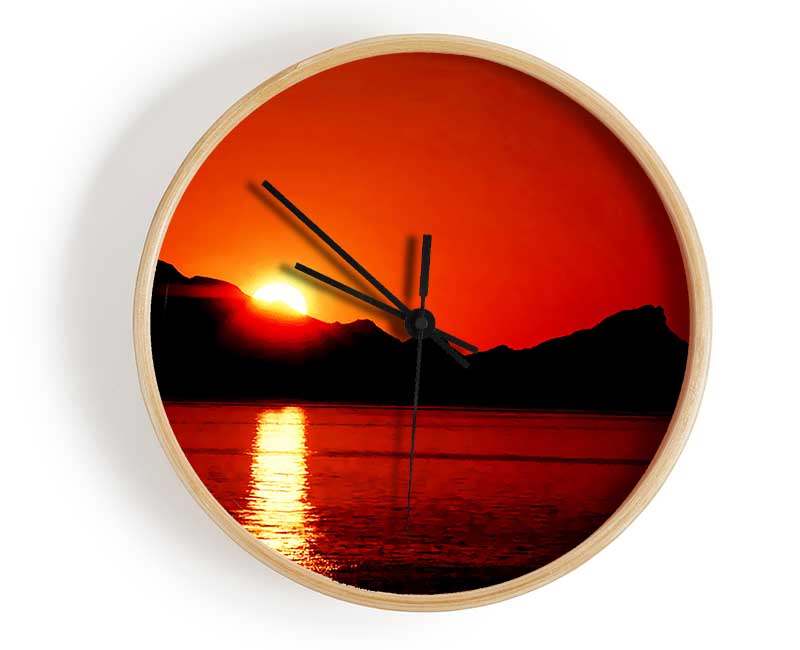 Coastal Sundown Clock - Wallart-Direct UK