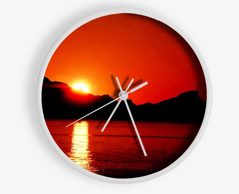 Coastal Sundown Clock - Wallart-Direct UK