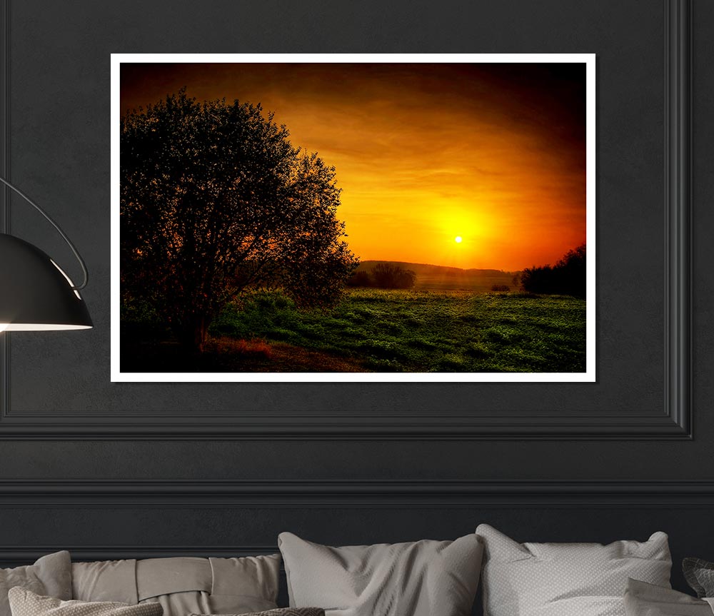 Yorkshire Dales Glow Print Poster Wall Art