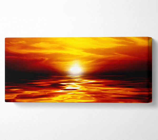 Lava Ocean Sunset Yellow