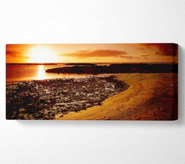 Ochre Ocean Sunset