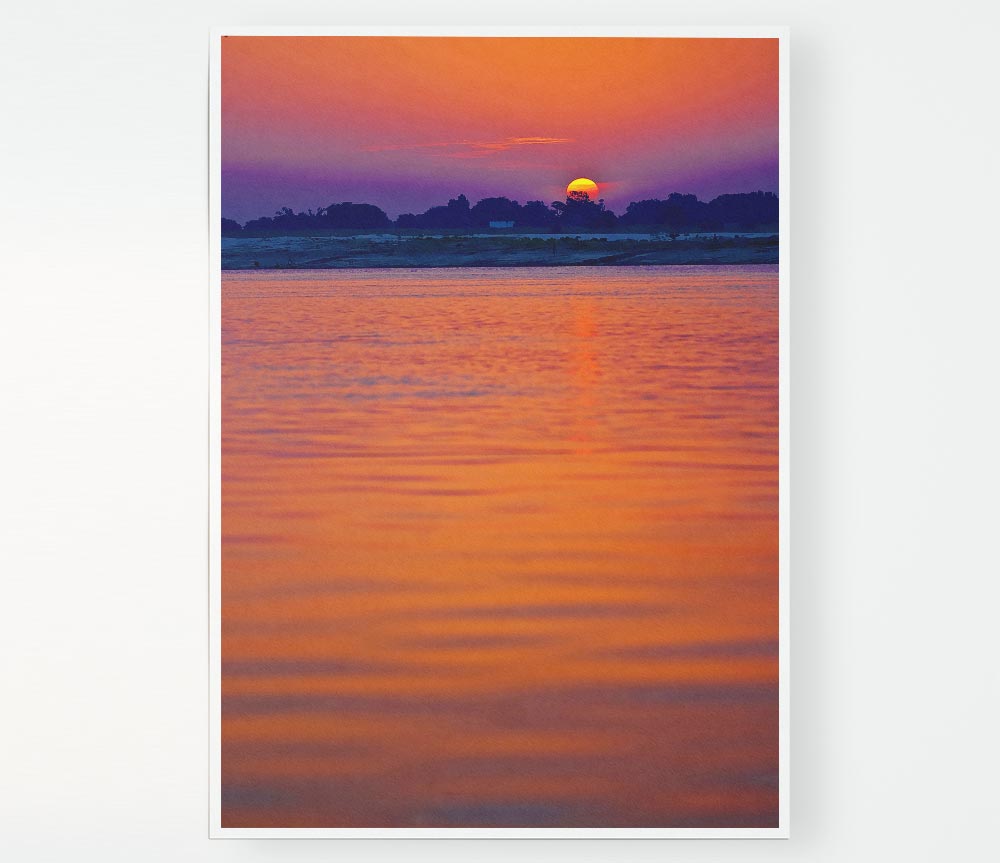 As The Sun Goes To Sleep Print Poster Wall Art