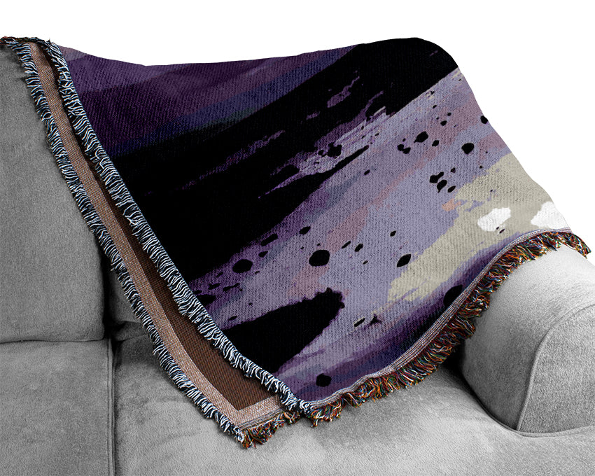 Purple Ocean Surprise Woven Blanket