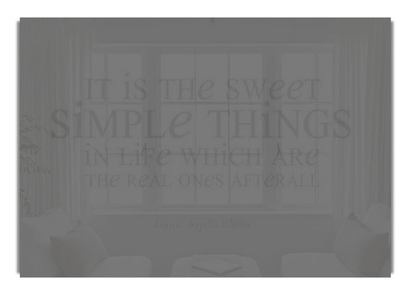 Laura Wilder It Is The Sweet Simple Things Grey