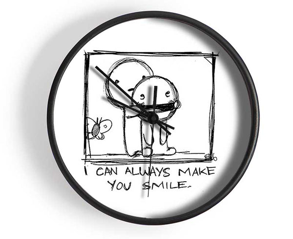 Love Quote I Can Always Make You Smile Clock - Wallart-Direct UK