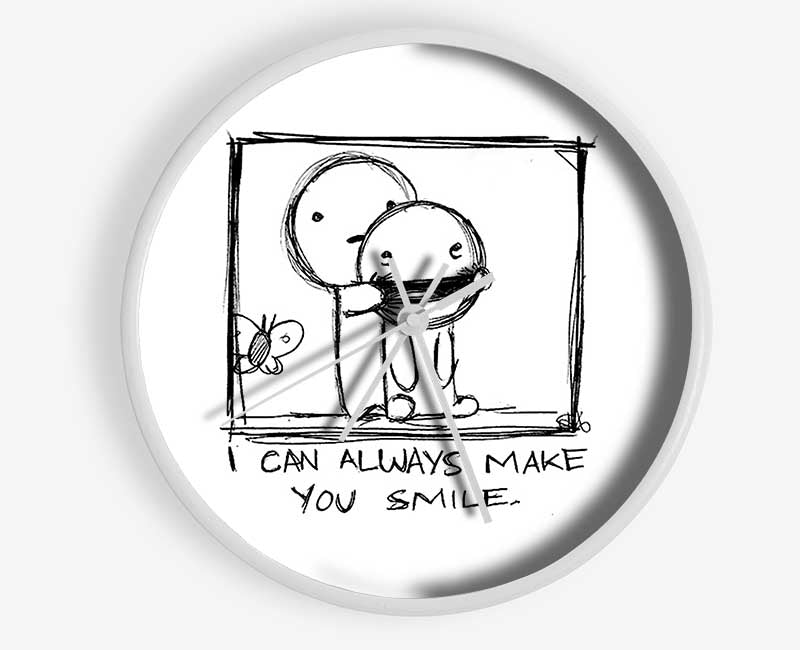 Love Quote I Can Always Make You Smile Clock - Wallart-Direct UK