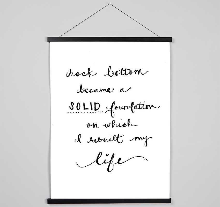 Rock Bottom Hanging Poster - Wallart-Direct UK