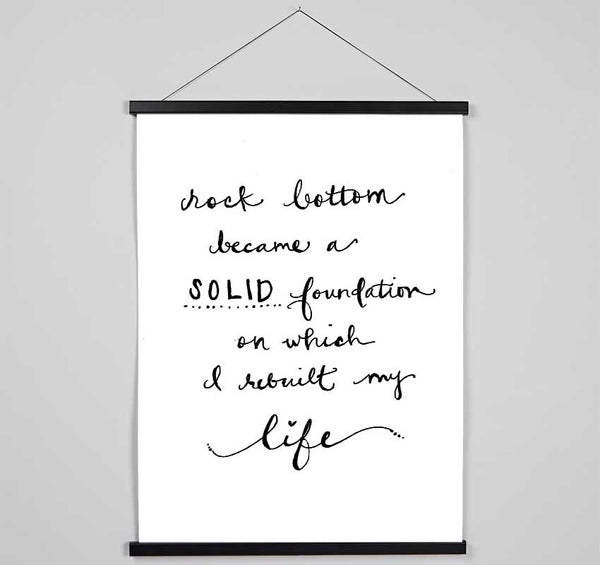 Rock Bottom Hanging Poster - Wallart-Direct UK