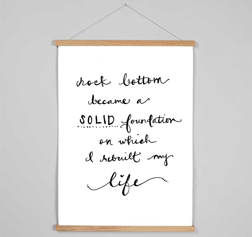 Rock Bottom Hanging Poster - Wallart-Direct UK