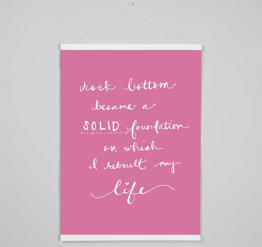 Rock Bottom Pink Hanging Poster - Wallart-Direct UK