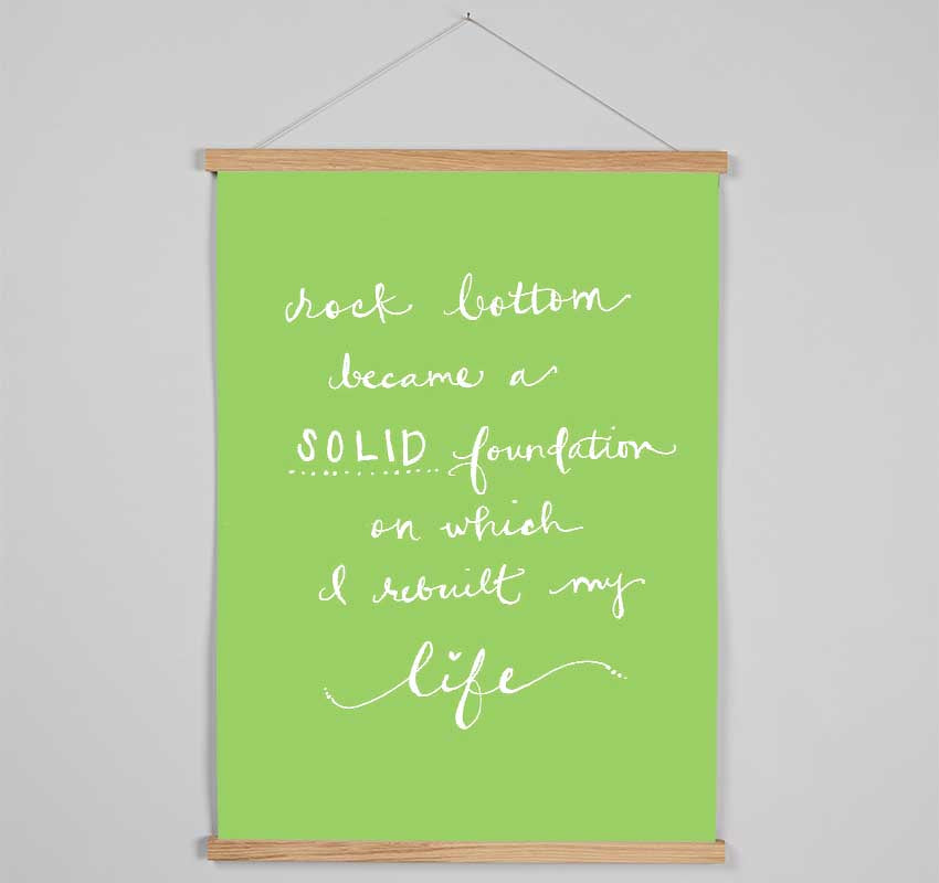 Rock Bottom Lime Green Hanging Poster - Wallart-Direct UK