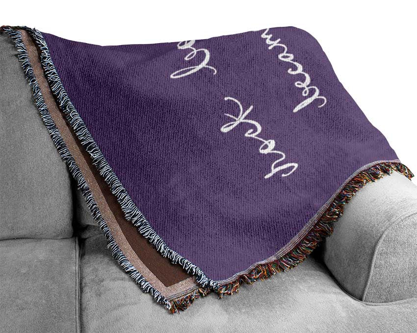 Rock Bottom Lilac Woven Blanket