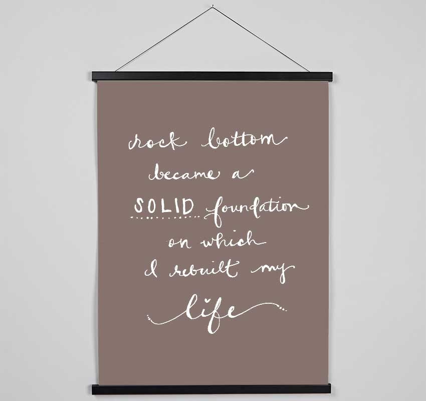 Rock Bottom Beige Hanging Poster - Wallart-Direct UK