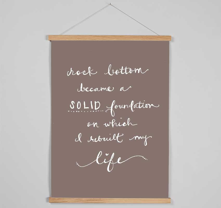 Rock Bottom Beige Hanging Poster - Wallart-Direct UK