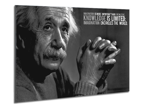 Motivational Quote Albert Einstein Imagination Is More Important