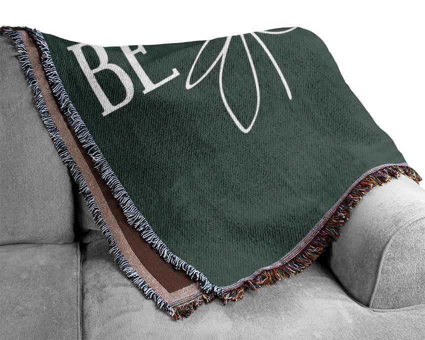 Be Your Own Kind Grey Woven Blanket