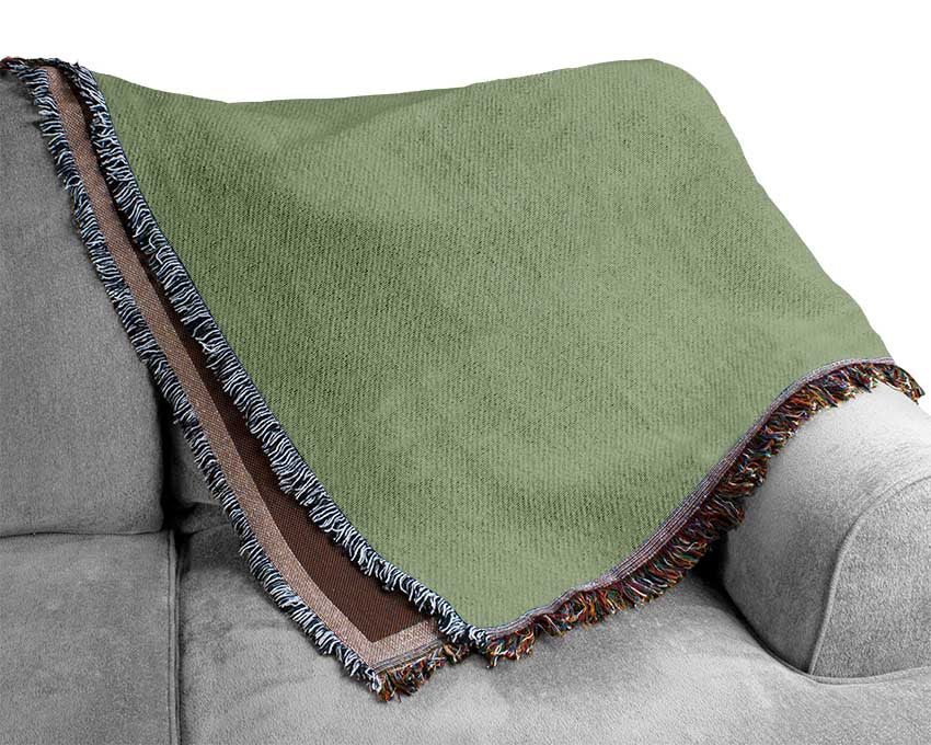 Legends Say Dream Lime Green Woven Blanket