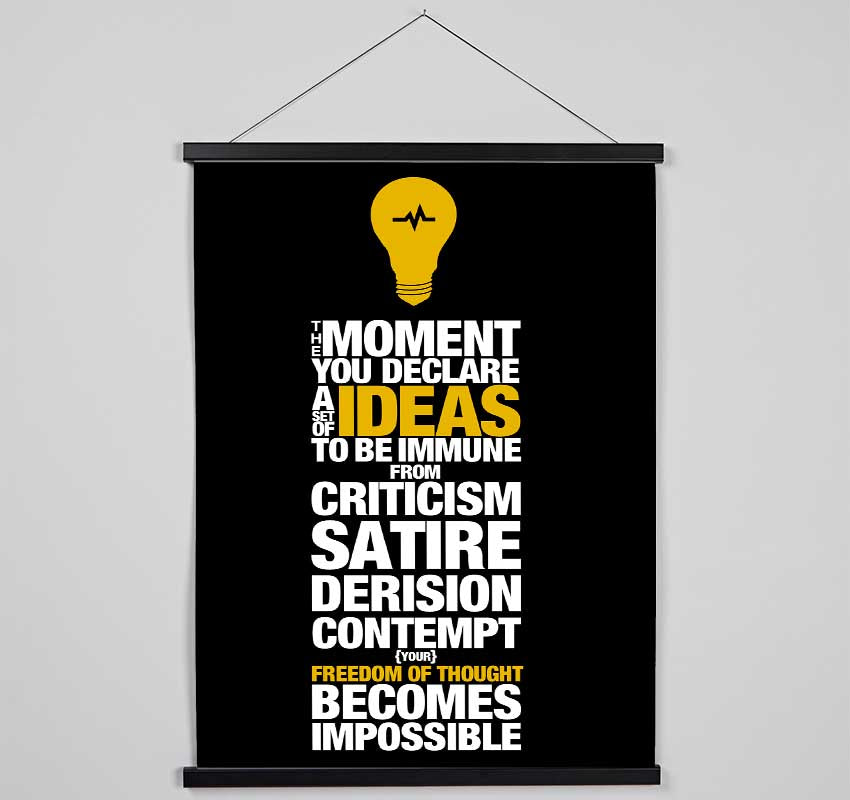 Motivational Quote Freedom Of Thought Hanging Poster - Wallart-Direct UK