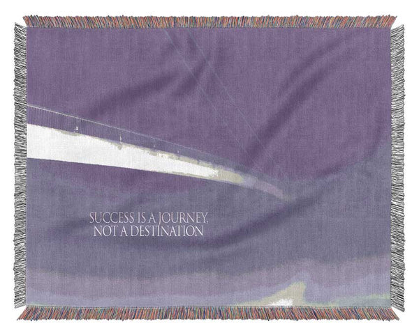 Success Is A Journey Lilac Woven Blanket