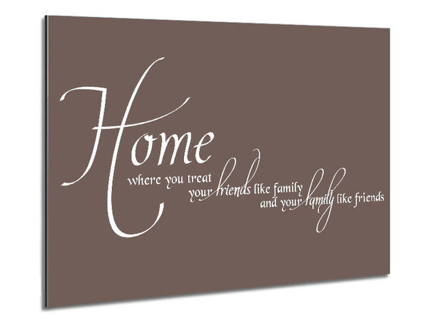 Family Quote Home Family Friends Beige