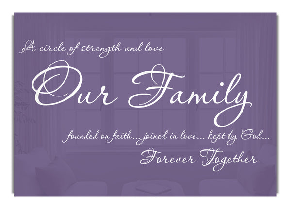 Our Family Together Forever Lilac