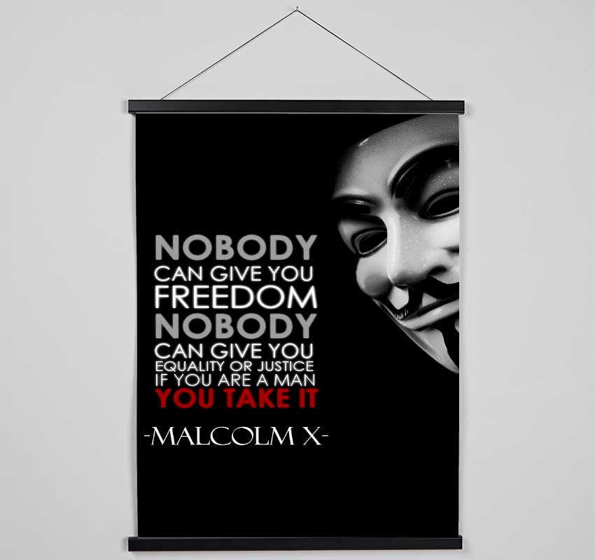 Movie Quote Malcolm X Hanging Poster - Wallart-Direct UK