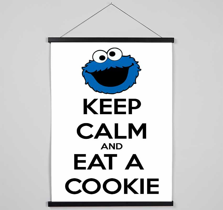 Kitchen Quote Keep Calm And Eat A Cookie Hanging Poster - Wallart-Direct UK